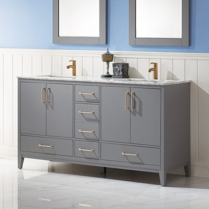 Sutton 72" Double Bathroom Vanity Set