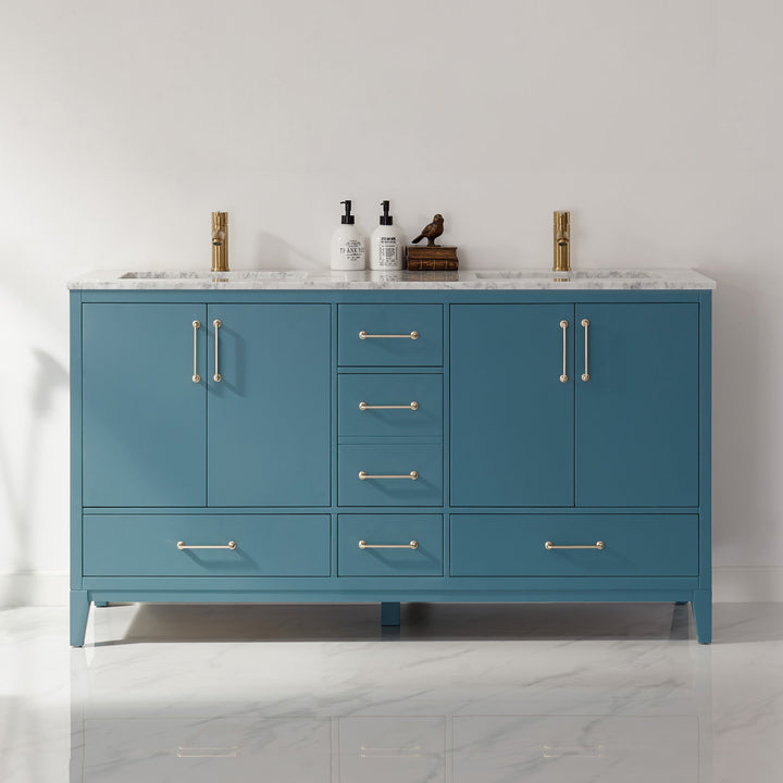 Sutton 60" Double Bathroom Vanity Set