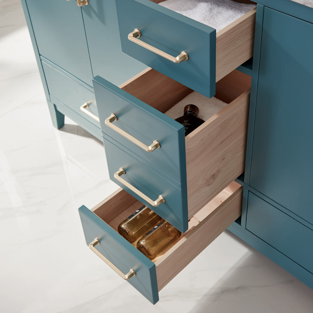 Sutton 60" Double Bathroom Vanity Set