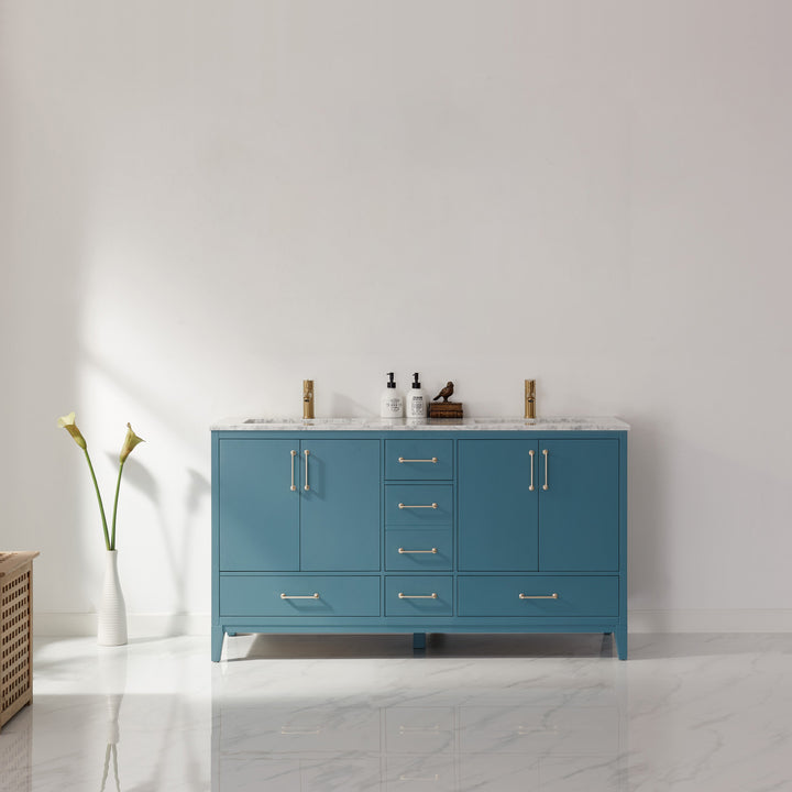 Sutton 60" Double Bathroom Vanity Set