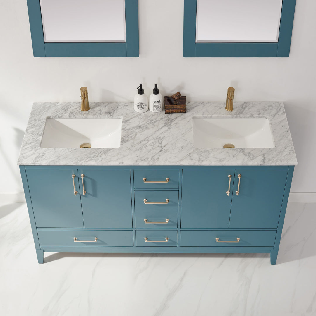 Sutton 72" Double Bathroom Vanity Set