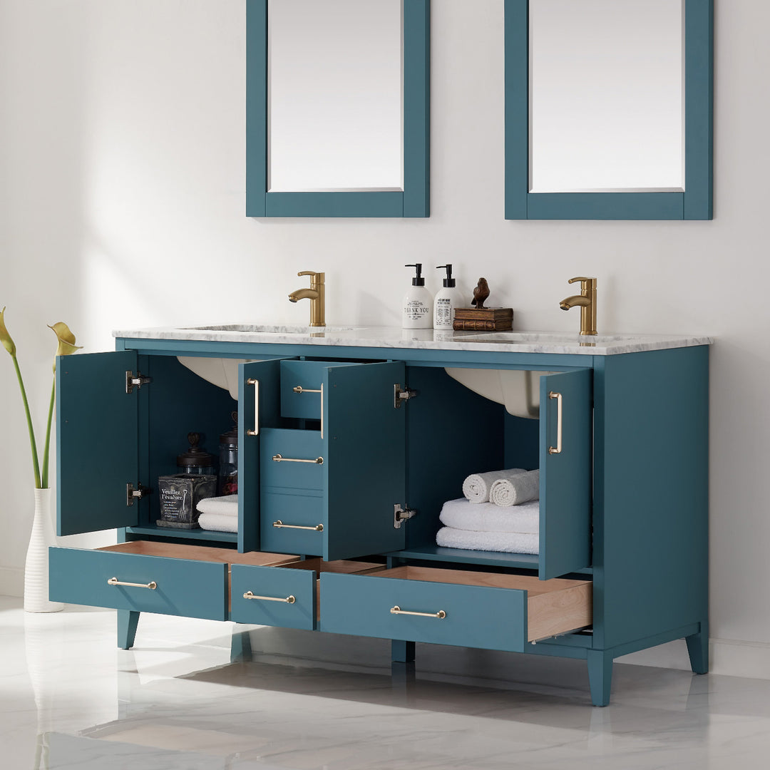Sutton 72" Double Bathroom Vanity Set