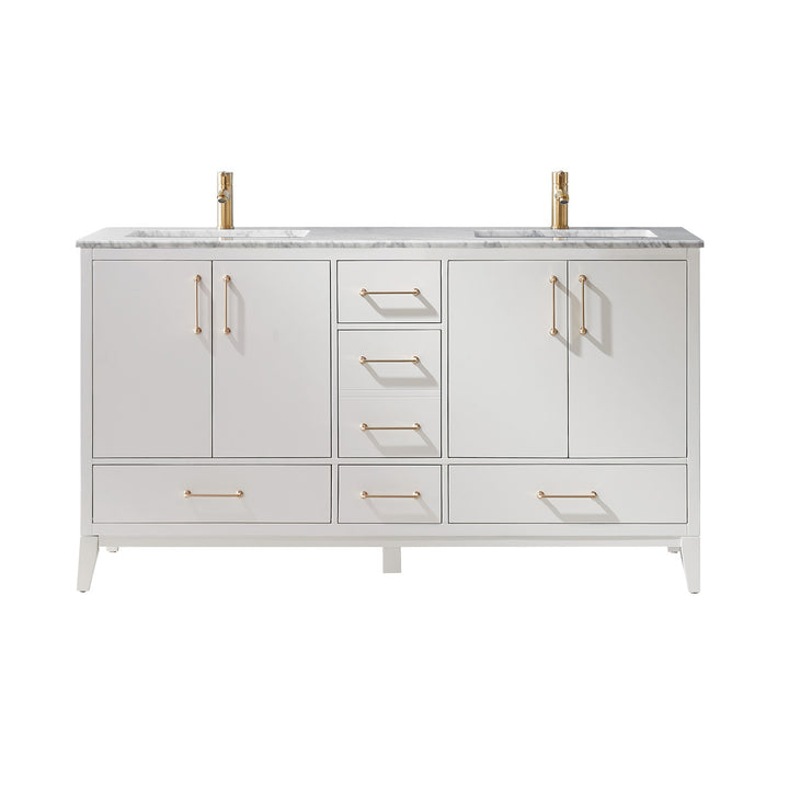 Sutton 60" Double Bathroom Vanity Set