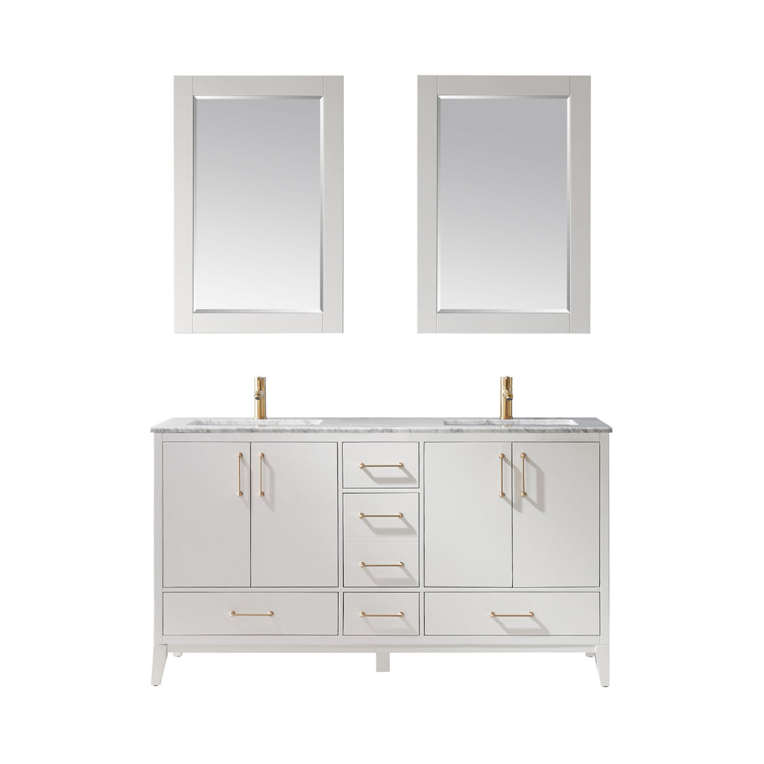 Sutton 60" Double Bathroom Vanity Set
