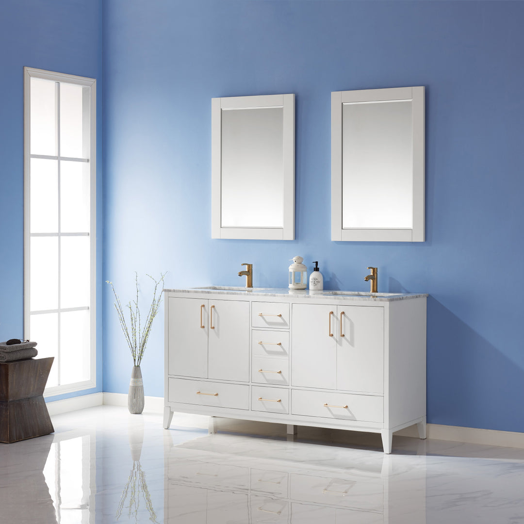 Sutton 72" Double Bathroom Vanity Set