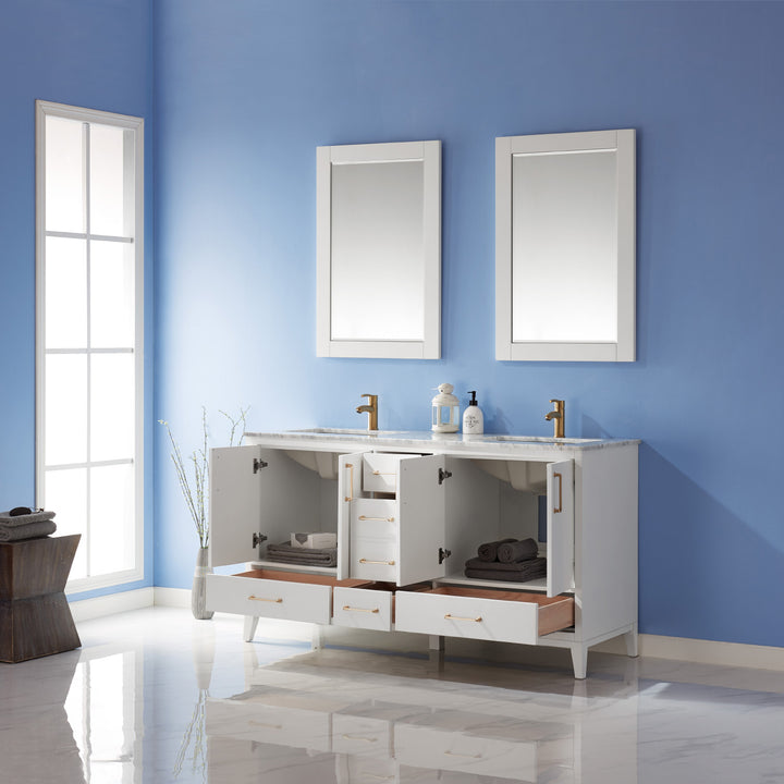 Sutton 72" Double Bathroom Vanity Set