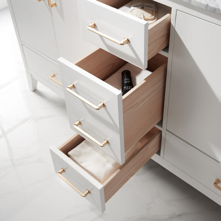 Sutton 72" Double Bathroom Vanity Set