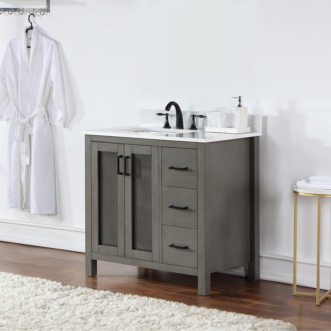 Hadiya 36" Single Bathroom Vanity Set