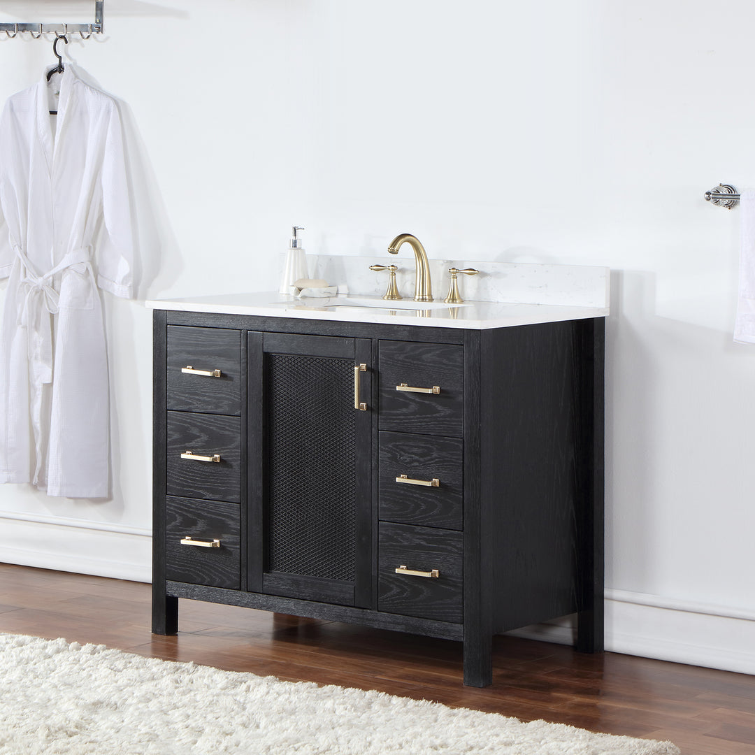 Hadiya 42" Single Bathroom Vanity Set