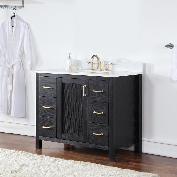 Hadiya 42" Single Bathroom Vanity Set