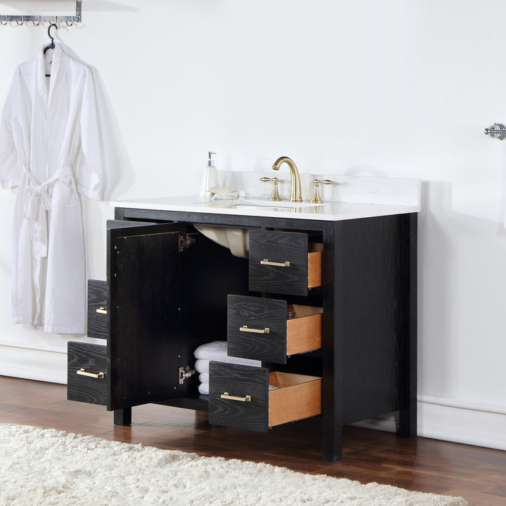 Hadiya 42" Single Bathroom Vanity Set