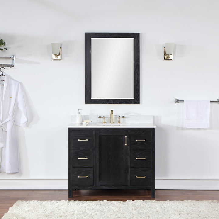 Hadiya 42" Single Bathroom Vanity Set