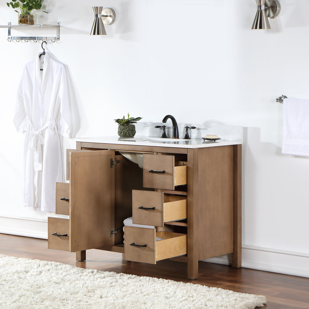 Hadiya 42" Single Bathroom Vanity Set