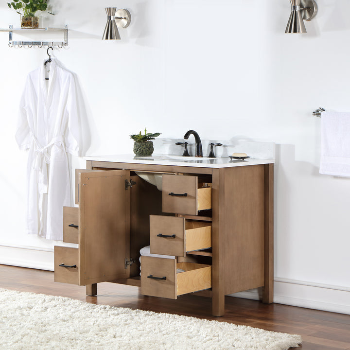 Hadiya 42" Single Bathroom Vanity Set