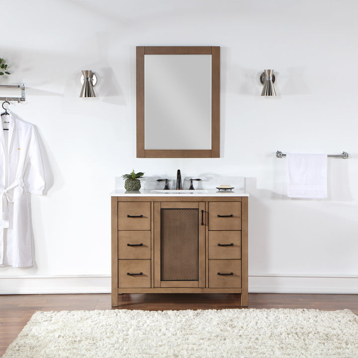 Hadiya 42" Single Bathroom Vanity Set