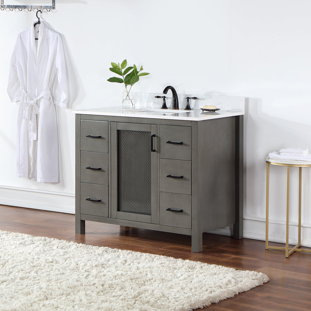 Hadiya 42" Single Bathroom Vanity Set
