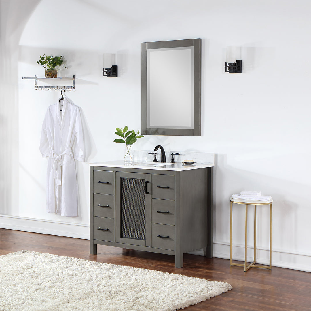 Hadiya 42" Single Bathroom Vanity Set