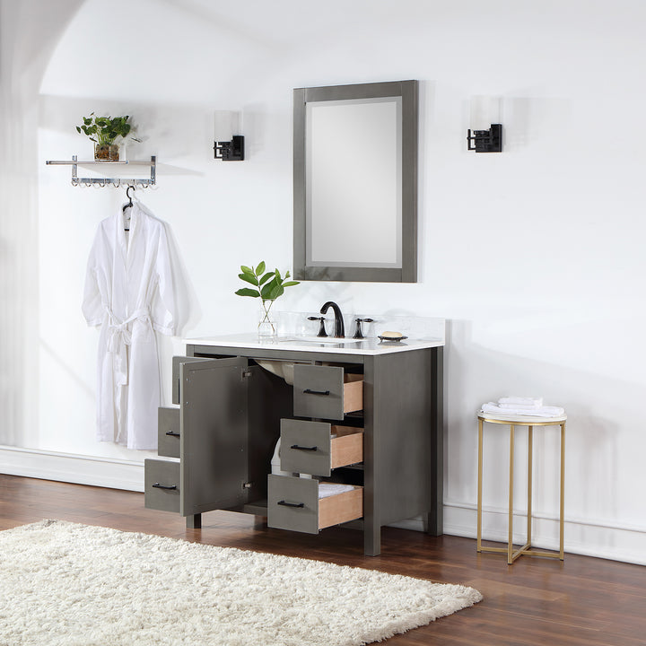 Hadiya 42" Single Bathroom Vanity Set