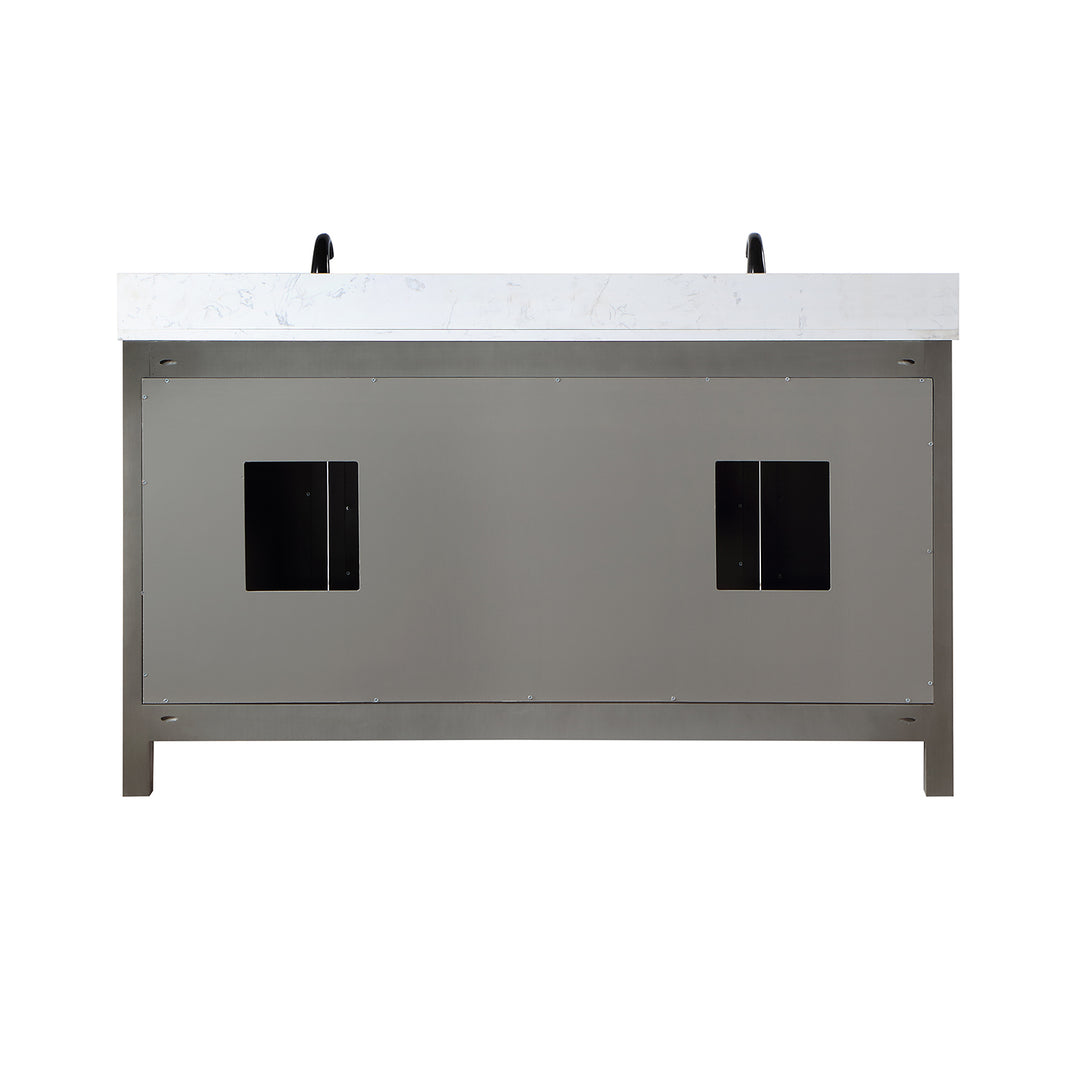 Hadiya 60" Double Bathroom Vanity Set