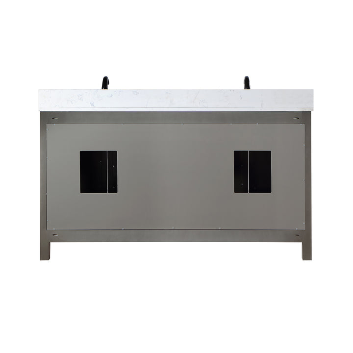 Hadiya 60" Double Bathroom Vanity Set