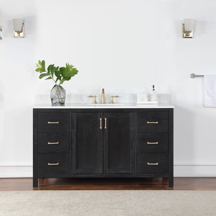 Hadiya 60" Single Bathroom Vanity Set