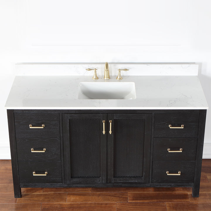 Hadiya 60" Single Bathroom Vanity Set