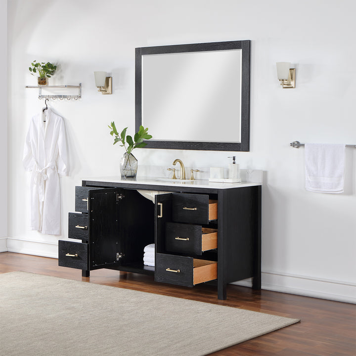 Hadiya 60" Single Bathroom Vanity Set