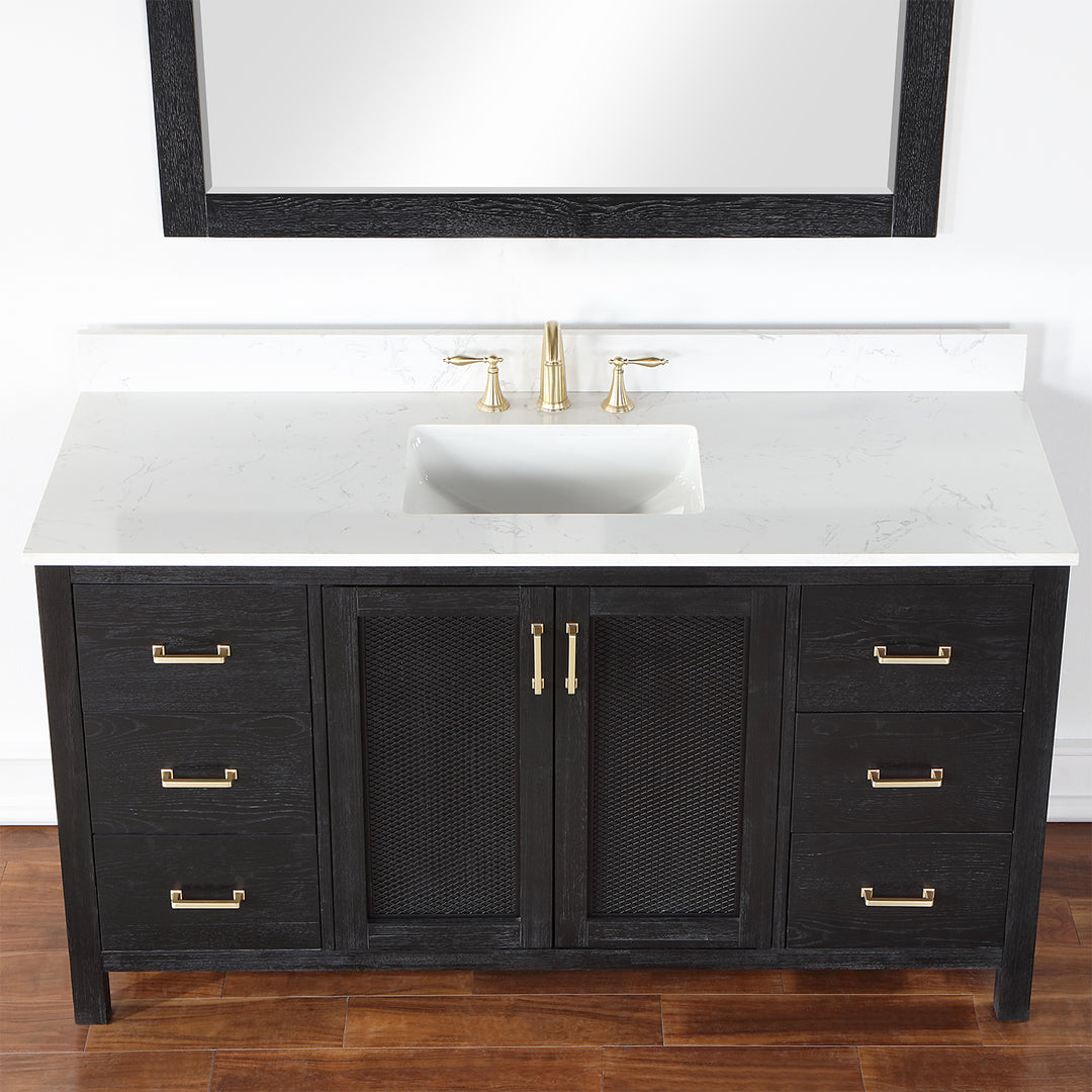 Hadiya 60" Single Bathroom Vanity Set