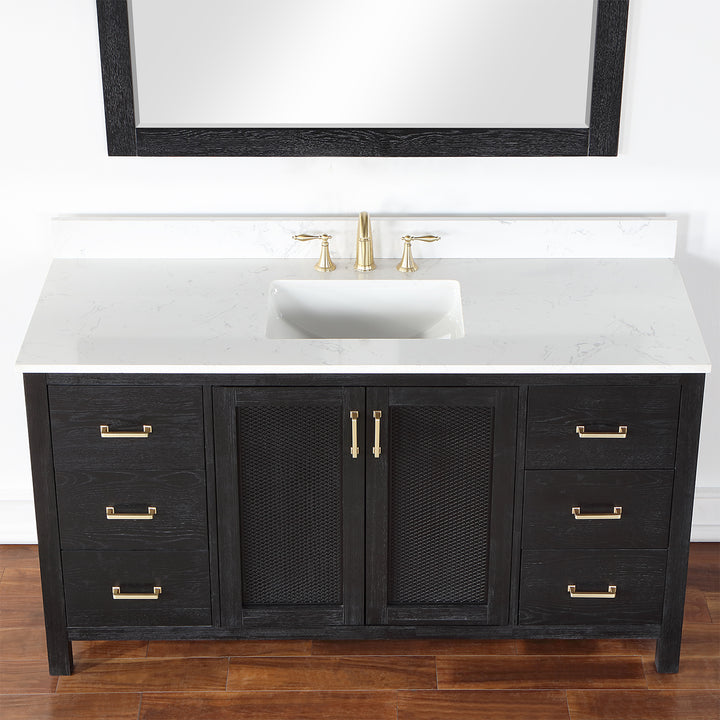 Hadiya 60" Single Bathroom Vanity Set
