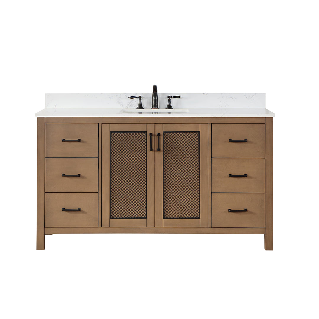 Hadiya 60" Single Bathroom Vanity Set