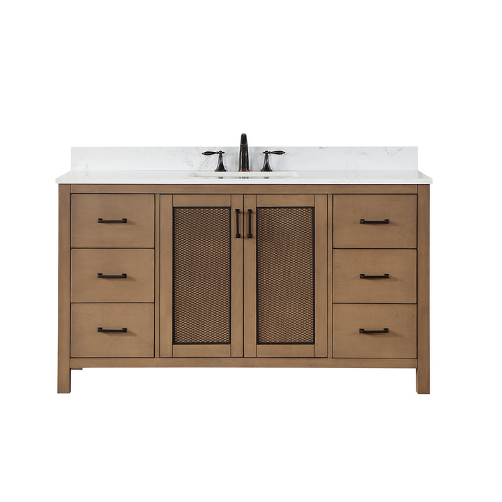 Hadiya 60" Single Bathroom Vanity Set