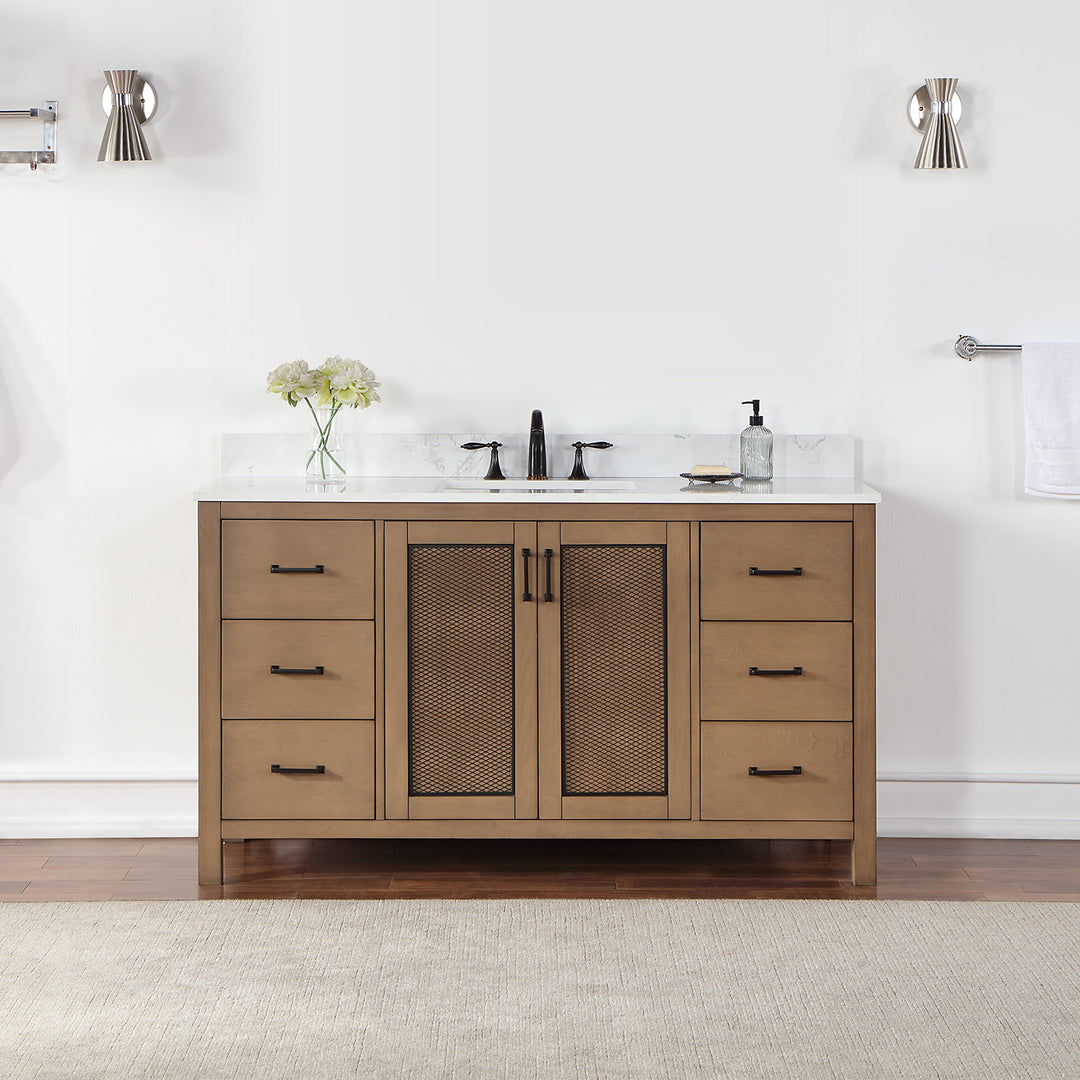 Hadiya 60" Single Bathroom Vanity Set