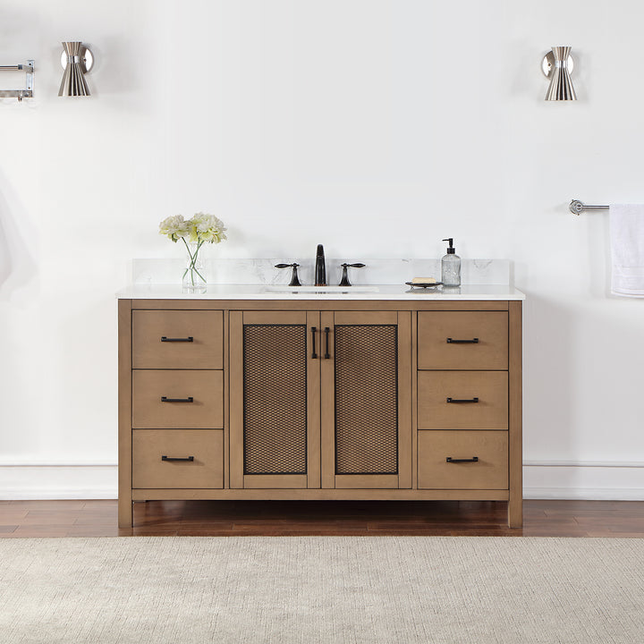 Hadiya 60" Single Bathroom Vanity Set