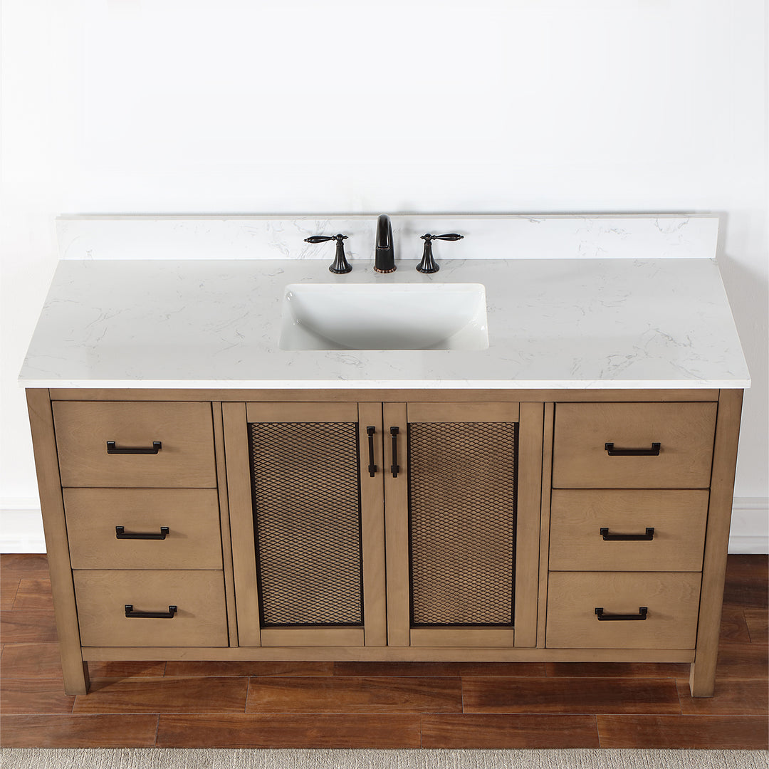 Hadiya 60" Single Bathroom Vanity Set