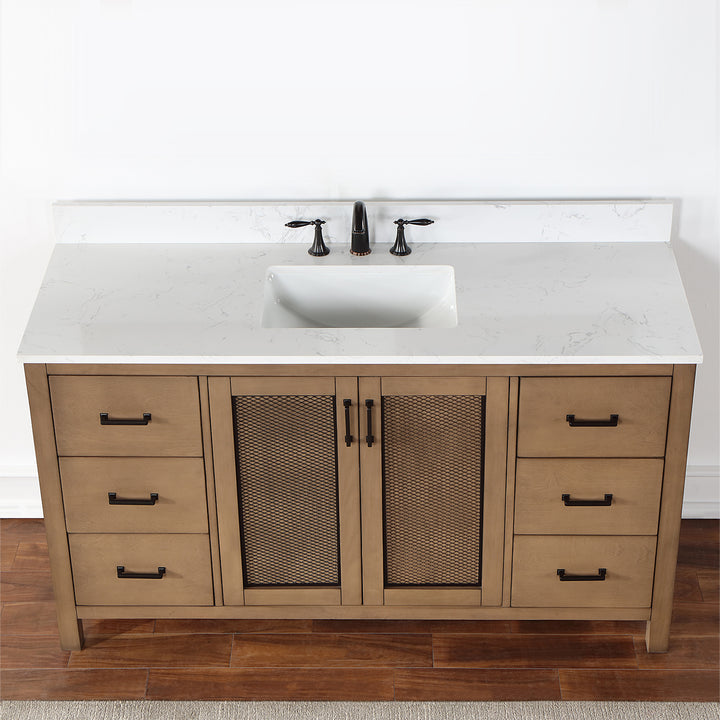 Hadiya 60" Single Bathroom Vanity Set