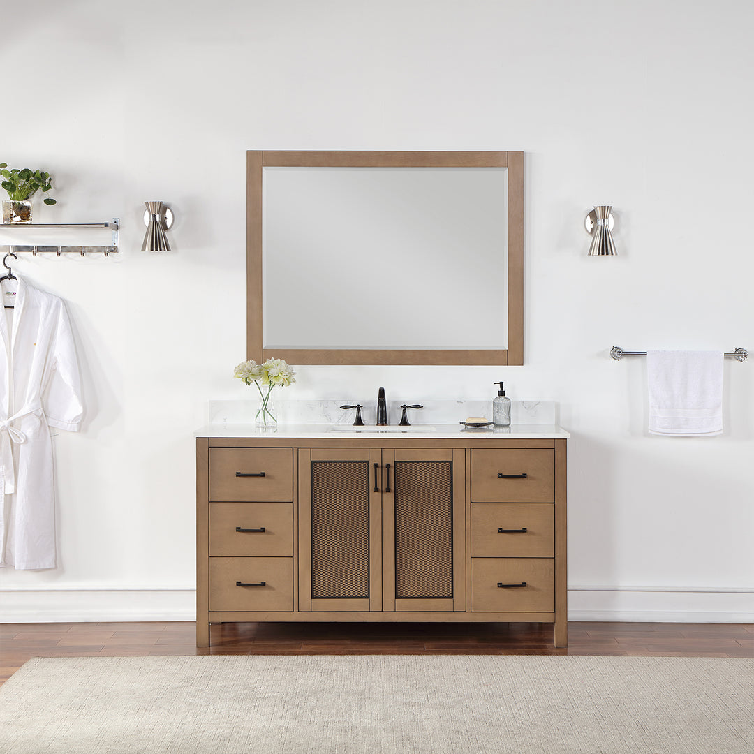 Hadiya 60" Single Bathroom Vanity Set