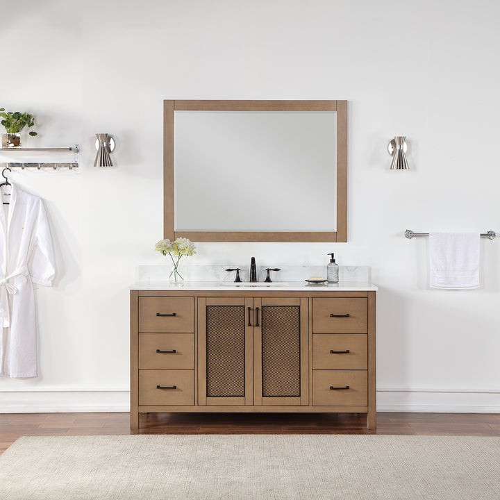 Hadiya 60" Single Bathroom Vanity Set