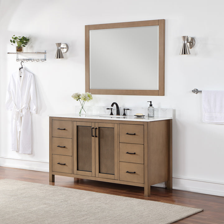 Hadiya 60" Single Bathroom Vanity Set