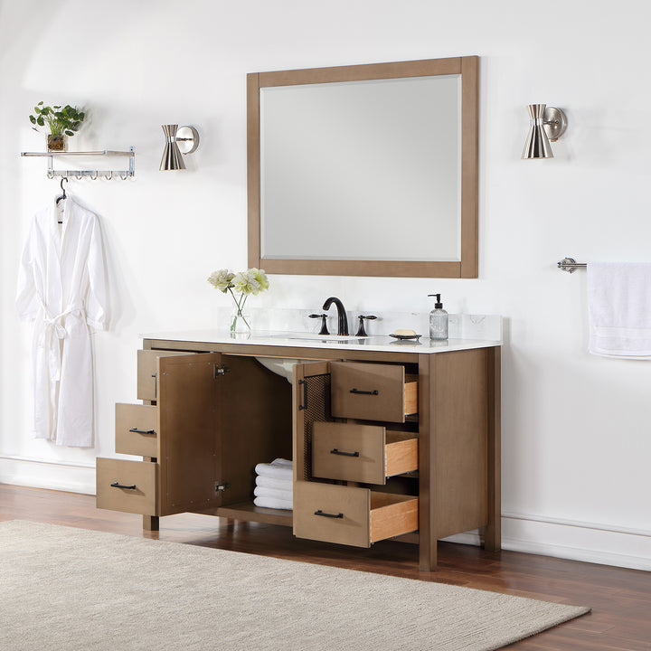 Hadiya 60" Single Bathroom Vanity Set