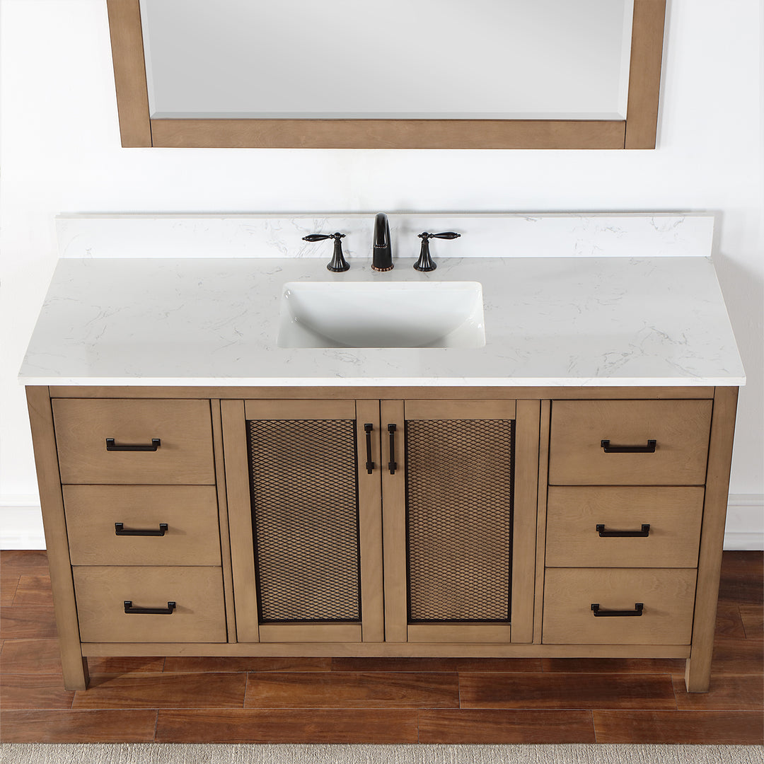 Hadiya 60" Single Bathroom Vanity Set
