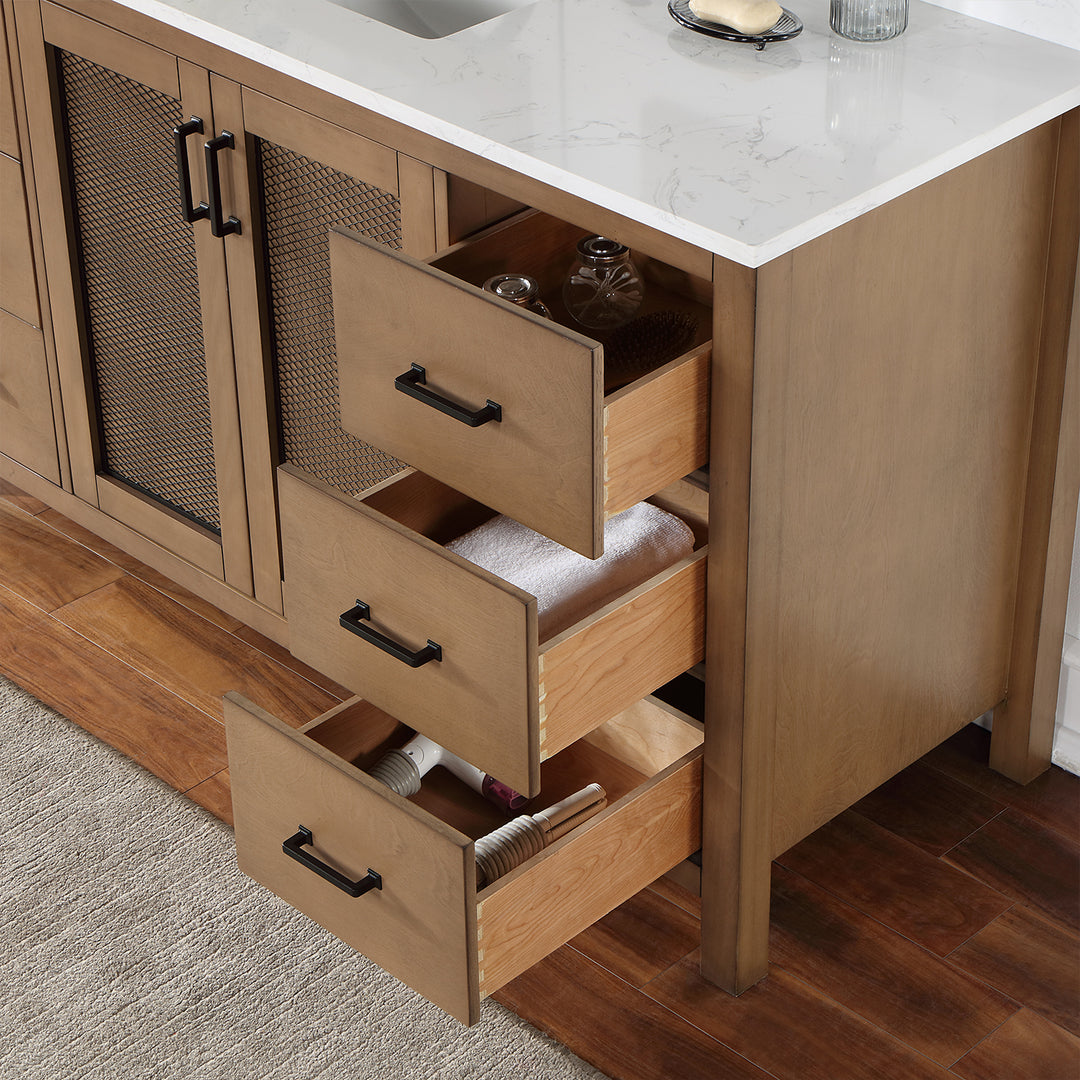 Hadiya 60" Single Bathroom Vanity Set