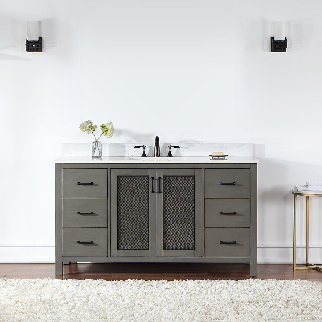 Hadiya 60" Single Bathroom Vanity Set