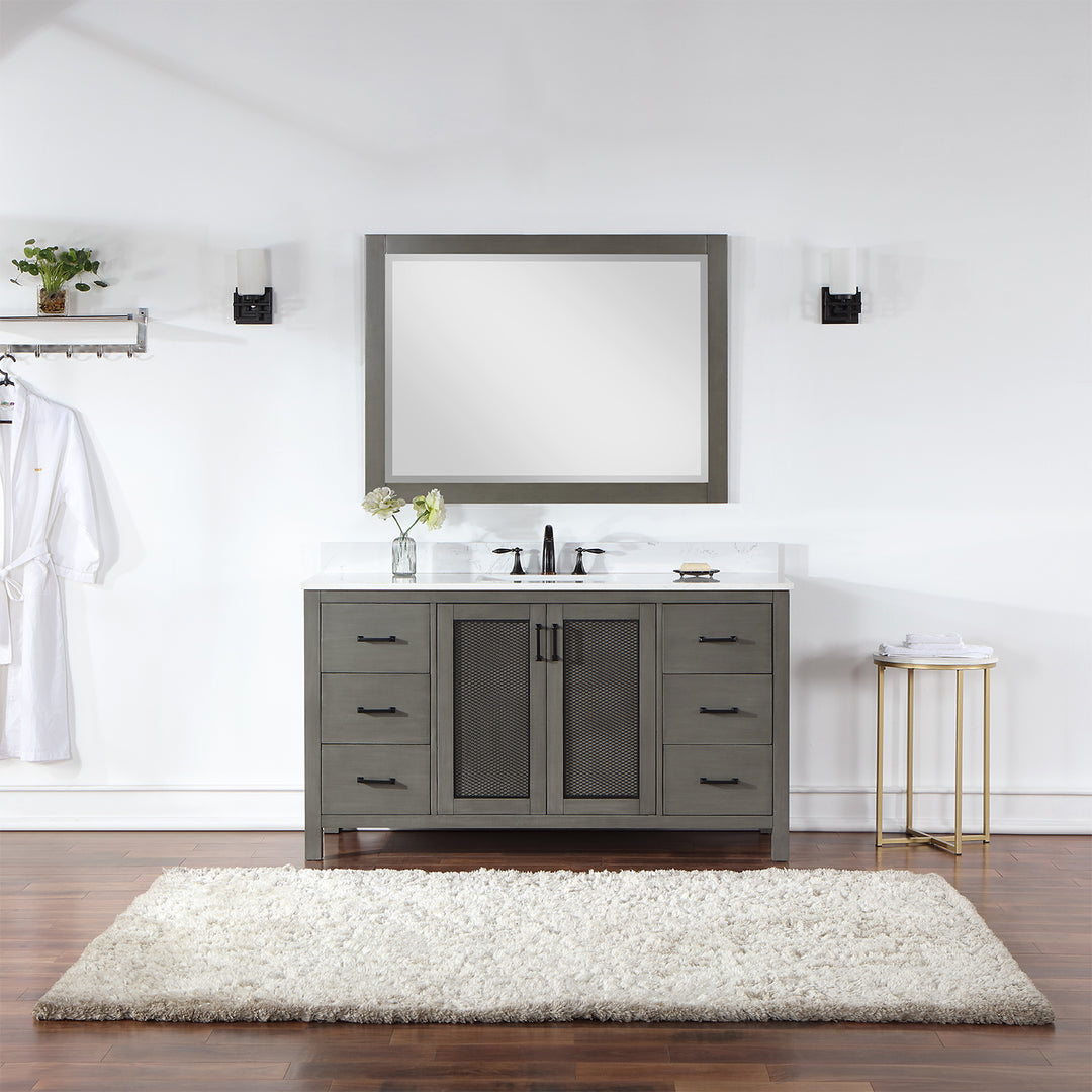Hadiya 60" Single Bathroom Vanity Set