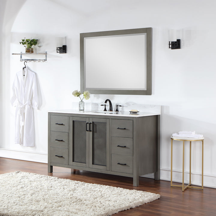 Hadiya 60" Single Bathroom Vanity Set