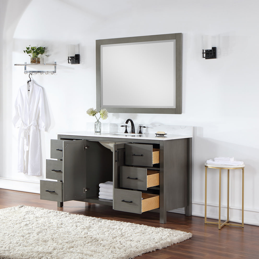 Hadiya 60" Single Bathroom Vanity Set