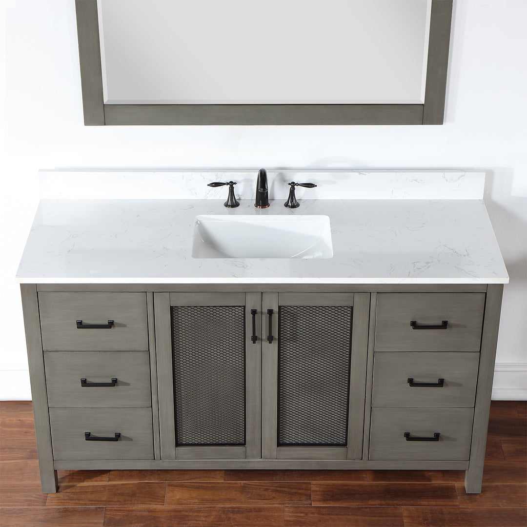 Hadiya 60" Single Bathroom Vanity Set