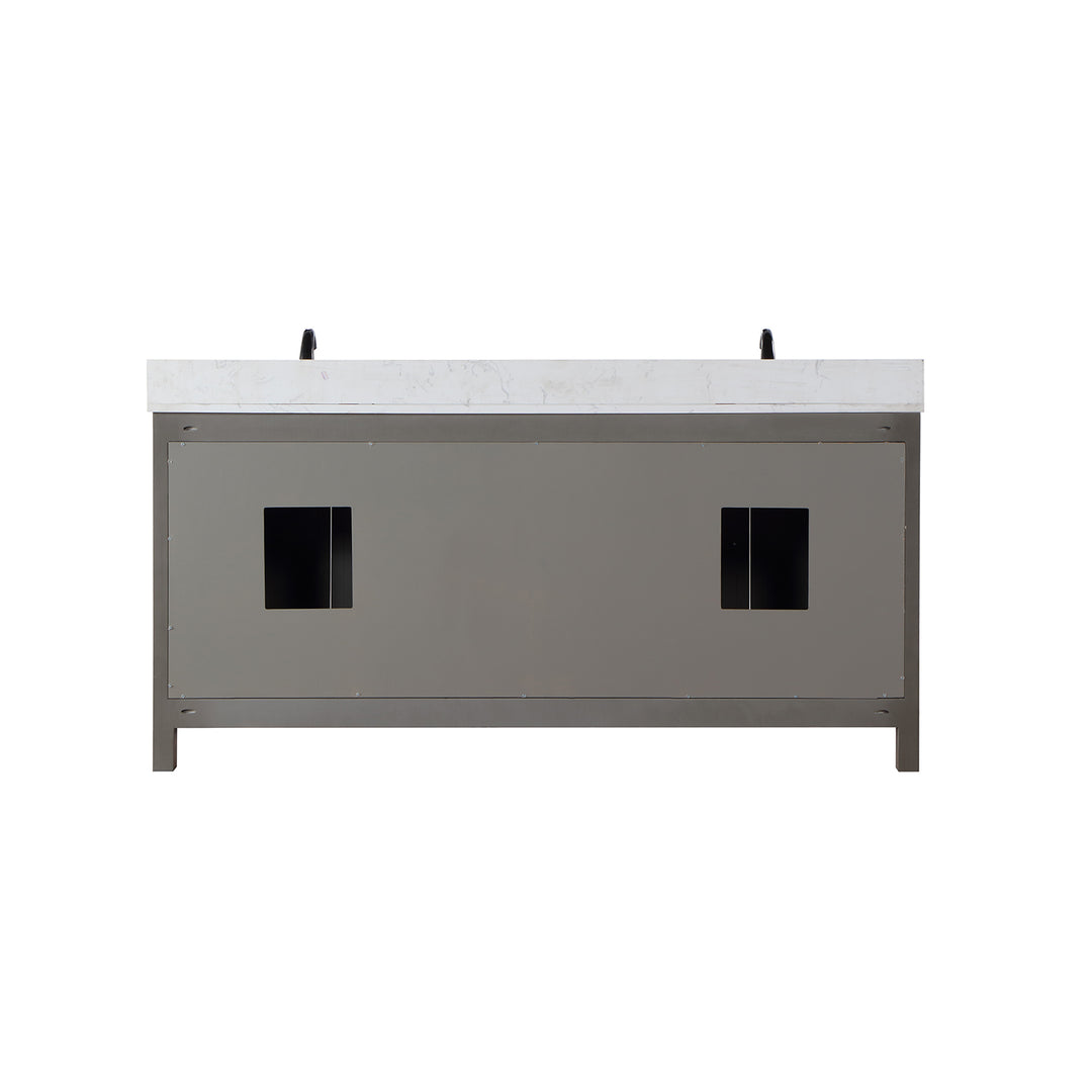 Hadiya 72" Double Bathroom Vanity Set