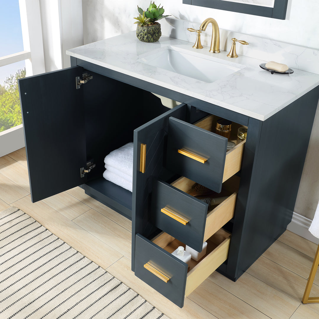 Gazsi 42" Single Bathroom Vanity Set