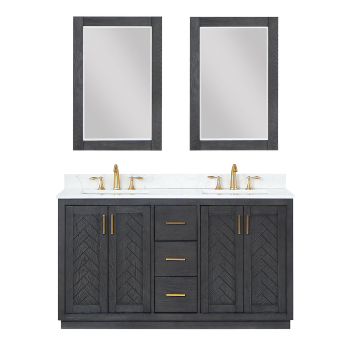 Gazsi 60" Double Bathroom Vanity Set