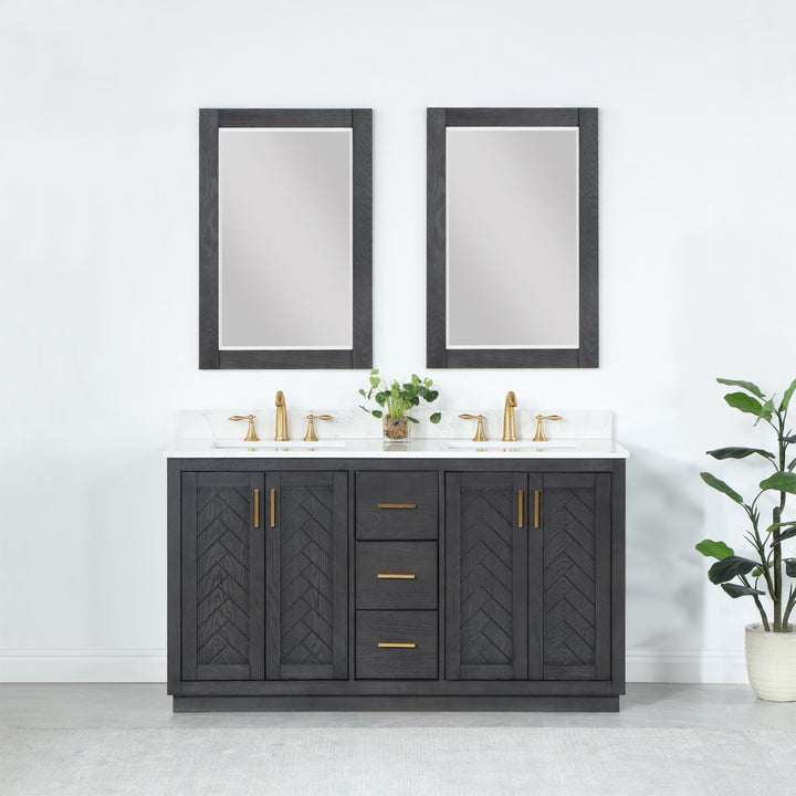 Gazsi 60" Double Bathroom Vanity Set
